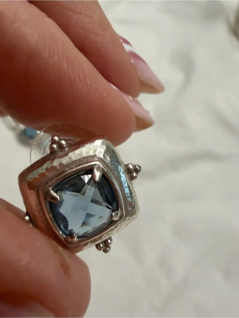 Brighton Aquamarine Blue Crystal Pendant Necklace and Earrings Set